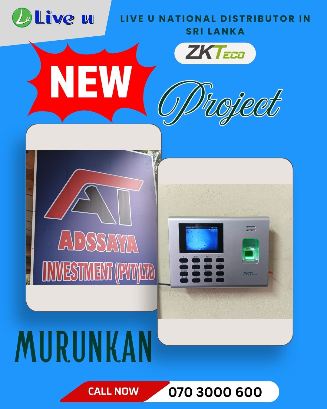 Successful Installation of ZKTeco Fingerprint Attendance System by Live U